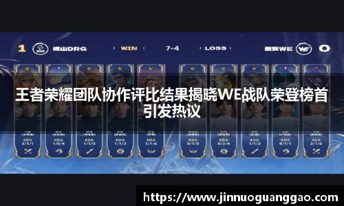 王者荣耀团队协作评比结果揭晓WE战队荣登榜首引发热议